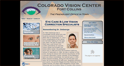 Desktop Screenshot of coloradovisioncenterfortcollins.com