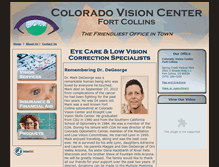 Tablet Screenshot of coloradovisioncenterfortcollins.com